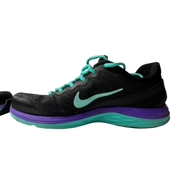 Nike Women’s Shoes Dual Fusion Run 3 Size 8 Black Purple Blue 653594-007 Sneaker - Picture 7 of 13